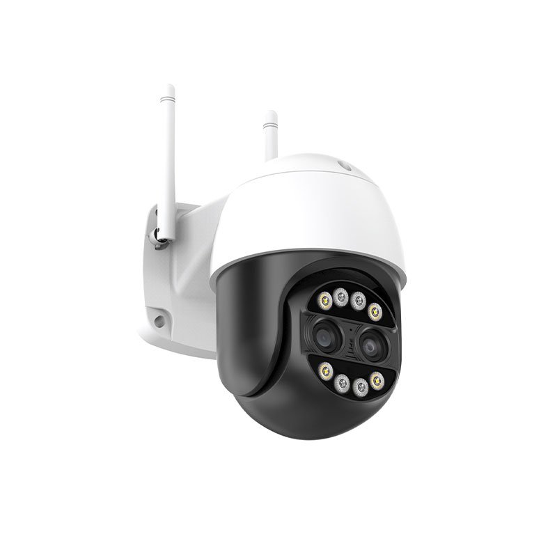 Full Color Wifi Intelligent 8MP PTZ 8X ZOOM Security Wireless Icsee 4K Dual Lens Camera