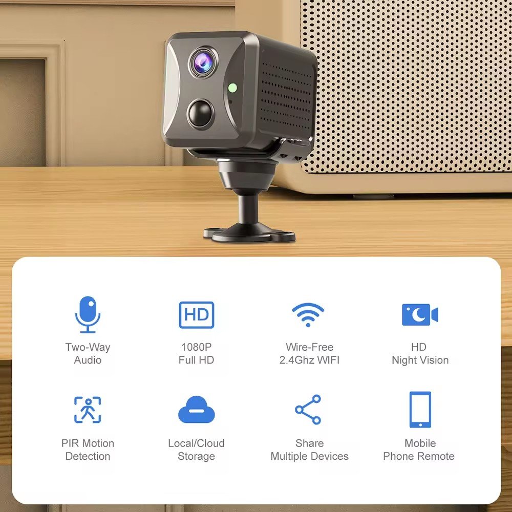 New arrival UBOX R9 4G WIFi 2MP 10X zoom mini 1080p HD ip Camera Wireless Security Camcorders R9 wifi With 4G Wifi Nanny camera