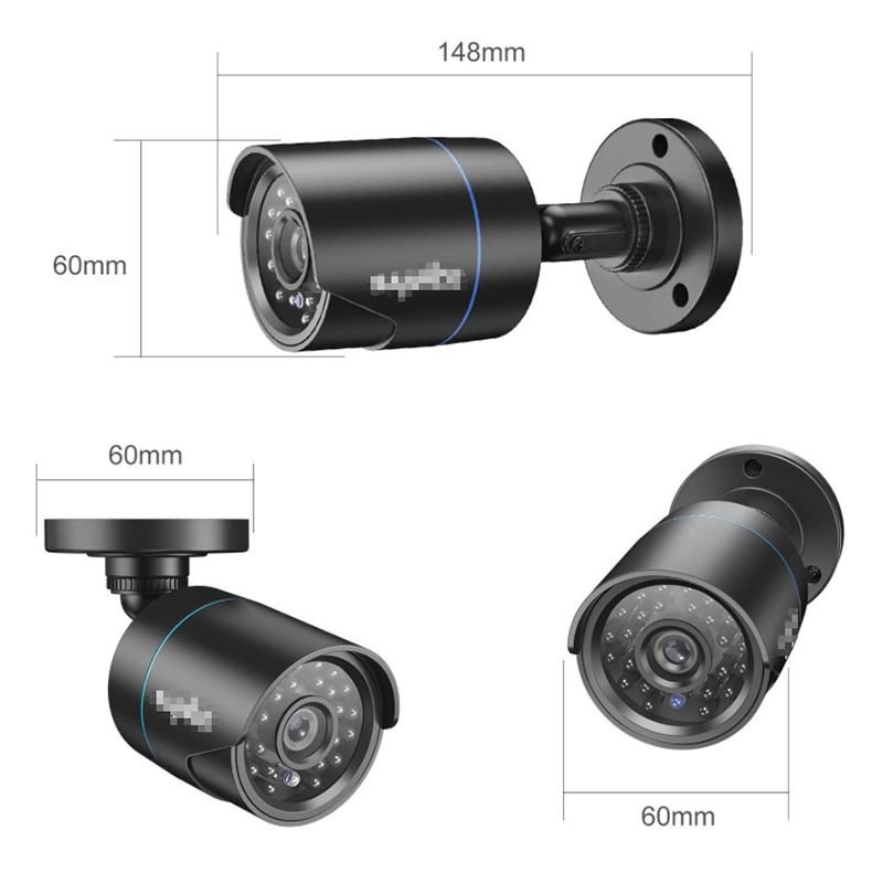 Cheap Indoor Outdoor 8pcs Camera Set 1080P Video Recording 8 Channel DVR Kits 8ch Cctv System Analog AHD Security Camera Kit