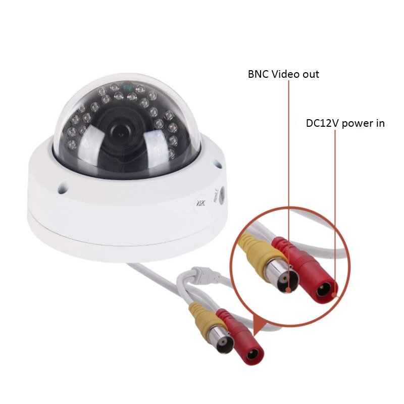 Security HD Analog Camera 8mp 5MP AHD Camera CCTV Metal Dome Camera 1080P