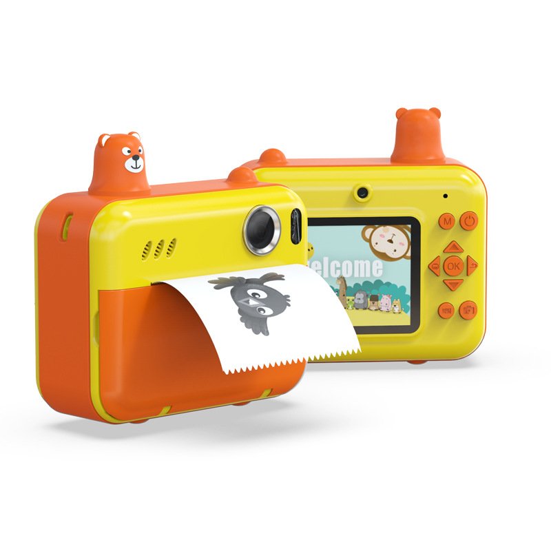 H80 Thermal Instant Print Kids Camera 2.4' screen Dual lens 1080P video Mini Smart Camera printer for Kids Children