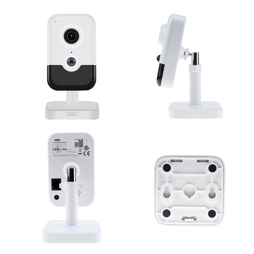 Hik WIFI 4MP IR 10M Fixed Cube Network Camera with two way Audio and pir DS-2CD2443G0-IW camera wifi CCTV POE IP Camera