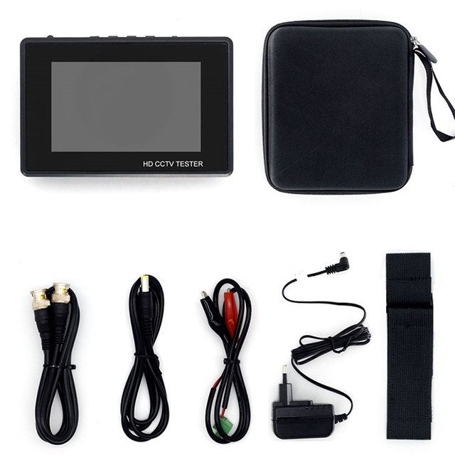 PEGATAH 4 inch H.265 IP CCTV TESTER Camera 8MP AHD/TVI/CVI POE Output IPC Security Camera Network Cable Test HD Analog Tester