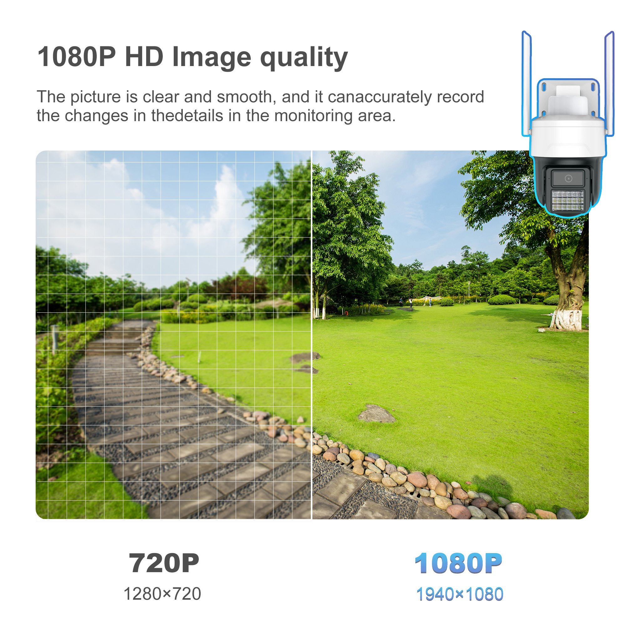 Outdoor HD WiFi Smart Dome Camera Wireless IP Network PTZ CC Camera AI Human Motion Tracking 4MP Night Vision Security Camera