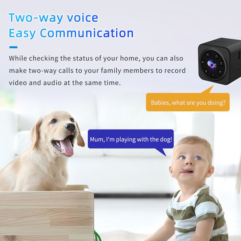 Security Camera 1080P Motion Detection Wireless Indoor WIFI Monitor Baby Pet Mini Camera