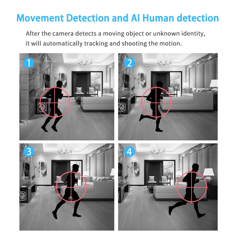 3MP HD Smart V380 Camera Panoramic Baby Camera Monitor Wifi Network Ptz Ip Motion Detection Indoor Home Security Cameras