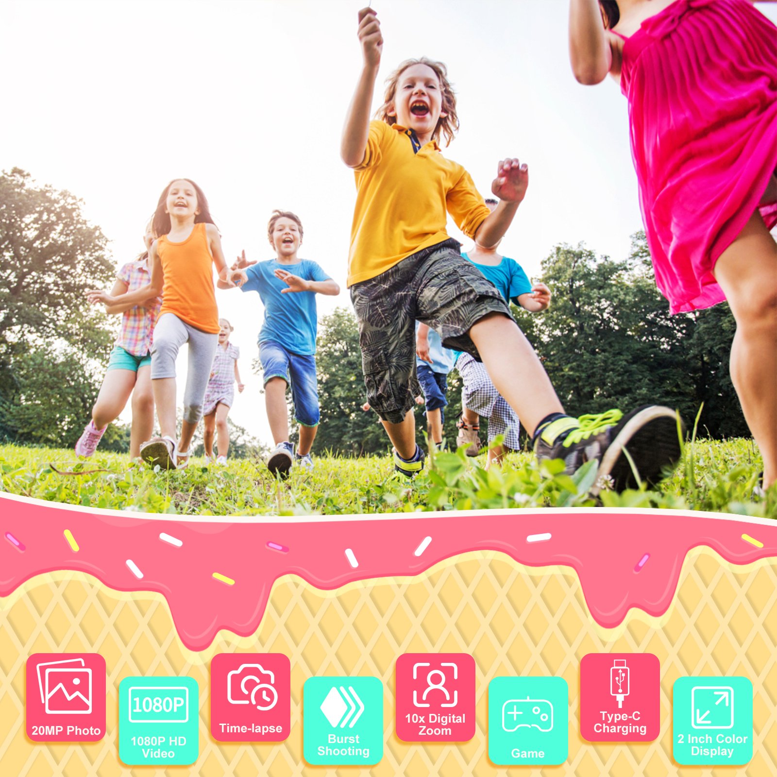 Hot Selling Mini camera for kids Toy Camera for Boys and Girls Digital Selfie Camera