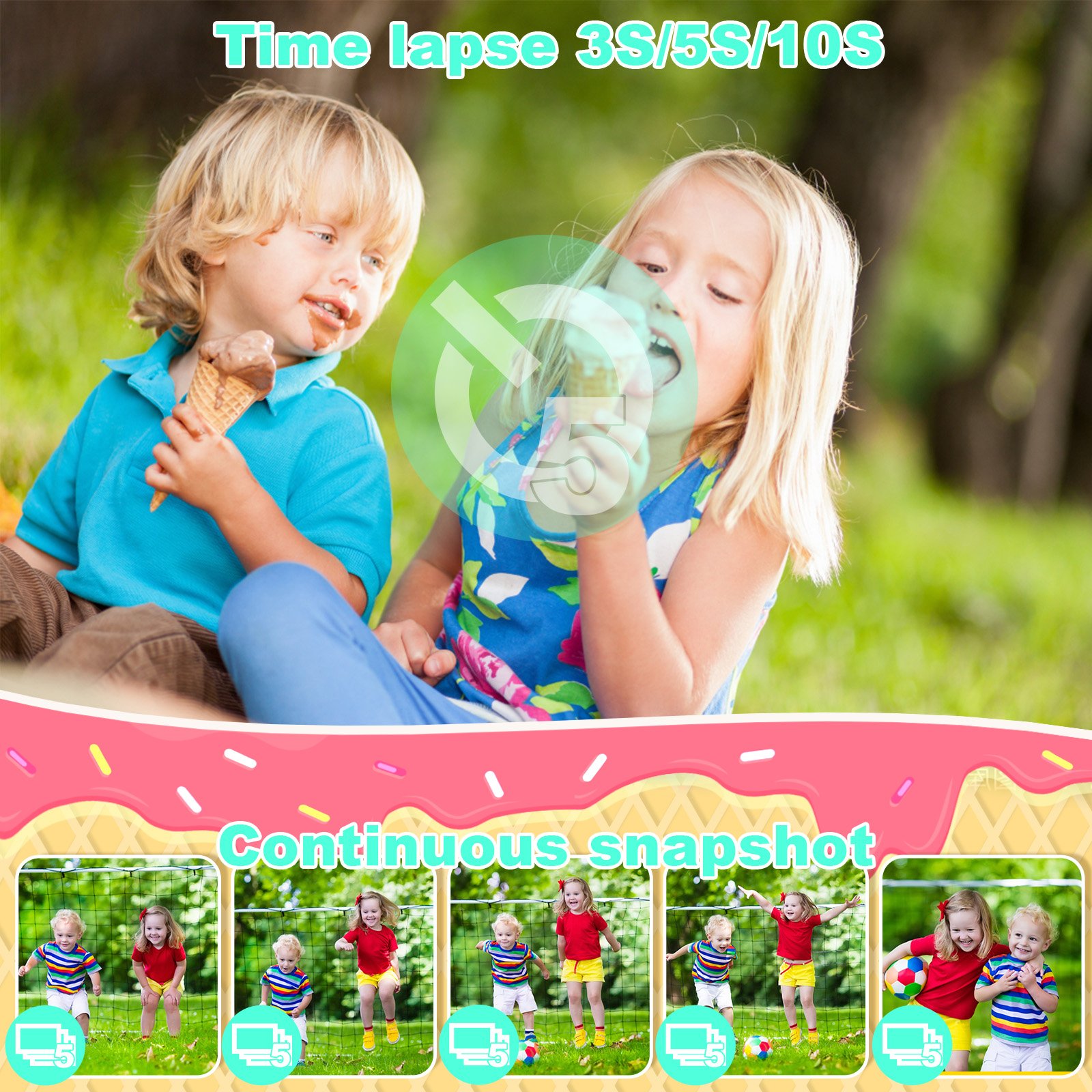 Hot Selling Mini camera for kids Toy Camera for Boys and Girls Digital Selfie Camera