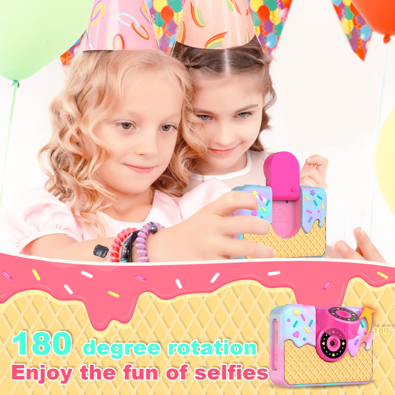 Hot Selling Mini camera for kids Toy Camera for Boys and Girls Digital Selfie Camera