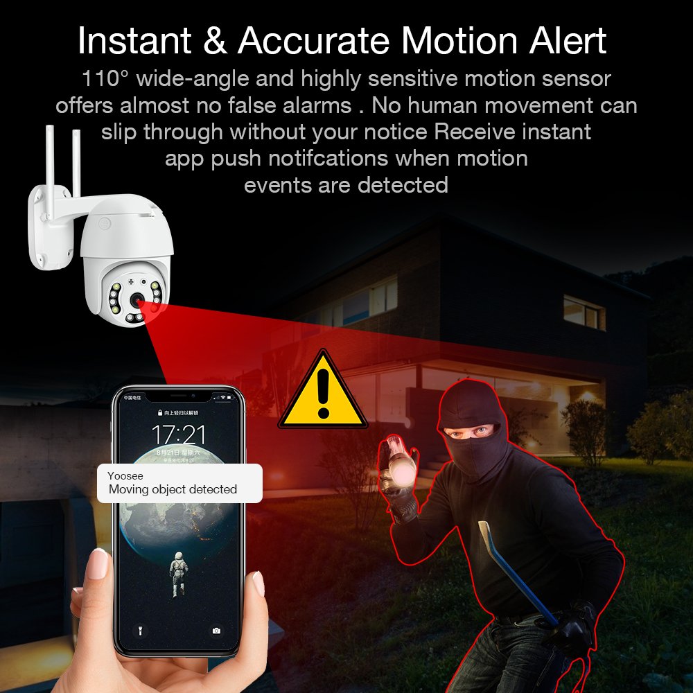 1080P PTZ WIFI Camera Long Range Camara 2MP Outdoor Home Security IP Camera System Wireless HD Motion Detect CCTV Network Camera