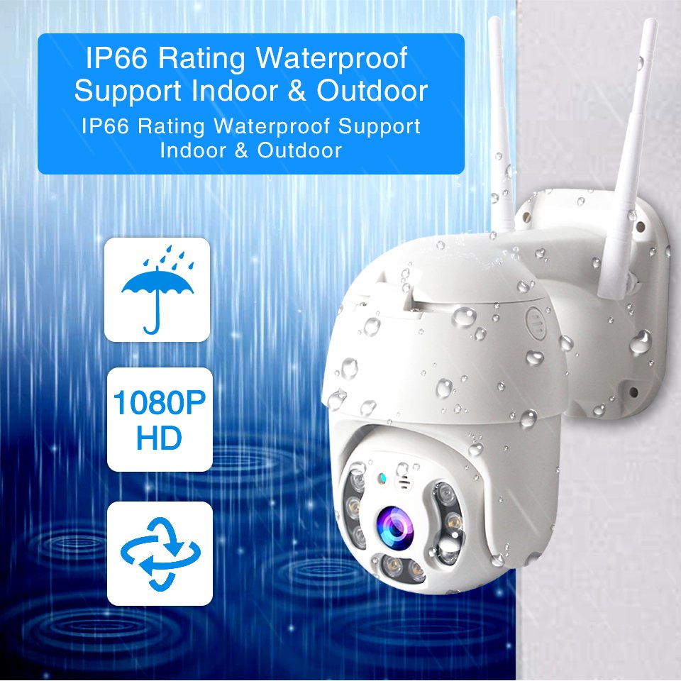 5.0MP Tuya Smart APP Wifi IP Camera Outdoor PTZ AI Human Detect Wireless Camera 2 Way Audio Security CCTV Camera