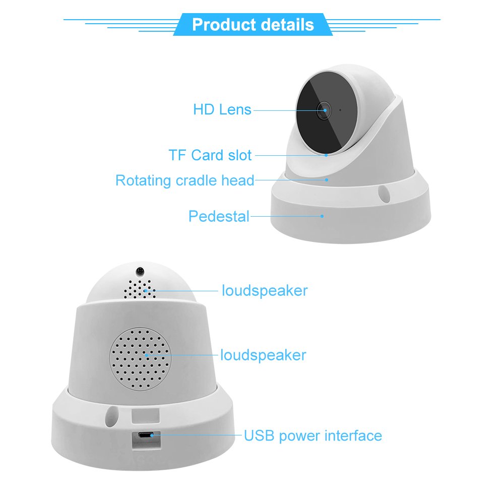 V380Pro OEM Indoor WiFi 3MP Surveillance PTZ Network Dome Camera Two Way Audio Wireless Security CCTV IP Dome C