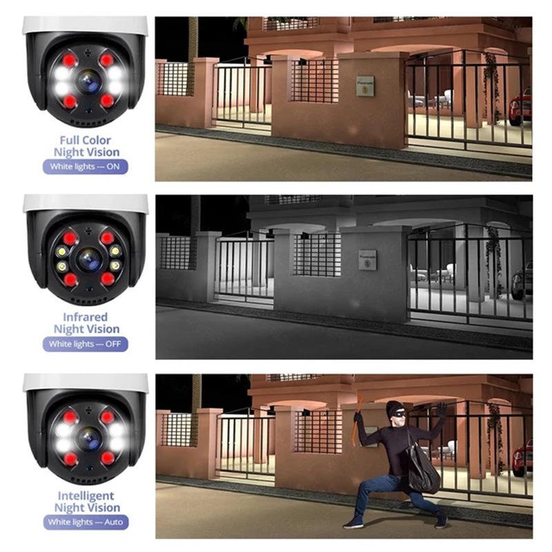 Wholesales Network IP WIFI Wireless 5MP Camera Surveillance Security Analog Night Vision CCTV Camera System Smart 360 PTZ