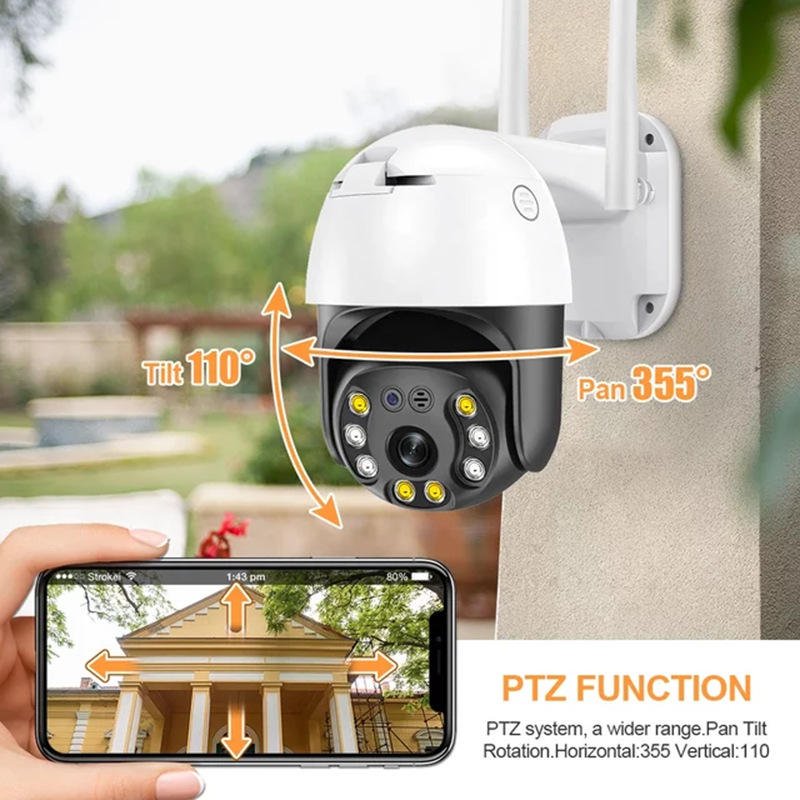 Wholesales Network IP WIFI Wireless 5MP Camera Surveillance Security Analog Night Vision CCTV Camera System Smart 360 PTZ