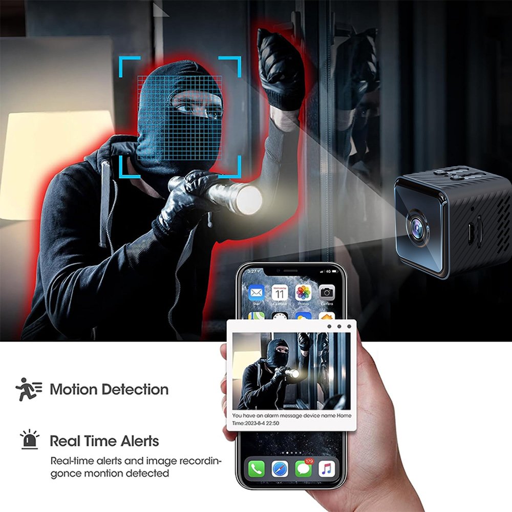 X2 Mini Wifi camera 2 million HD night vision remote control infrared monitoring security Mini camera Wireless 1080p camera