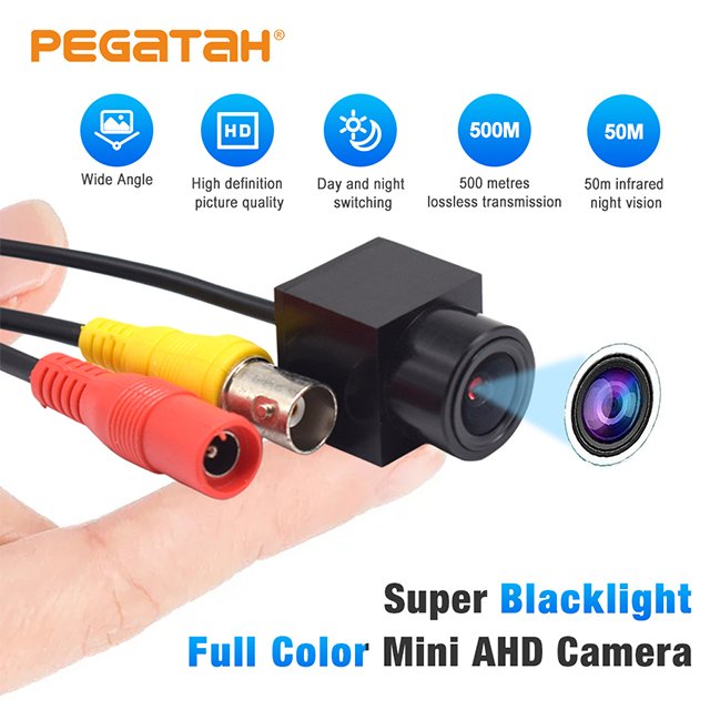 AHD Black Light Night Vision Analog Camera HD Starlight 1080P Mini Wired Coaxial with Low Illumination Excellent Night Sight