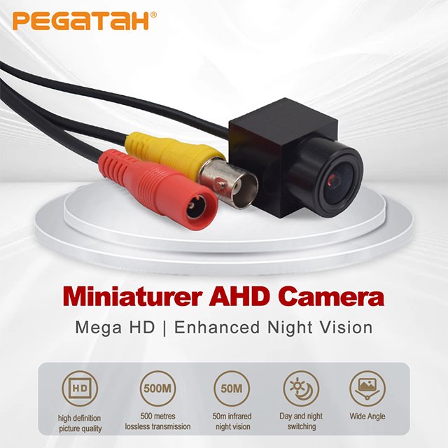AHD Black Light Night Vision Analog Camera HD Starlight 1080P Mini Wired Coaxial with Low Illumination Excellent Night Sight