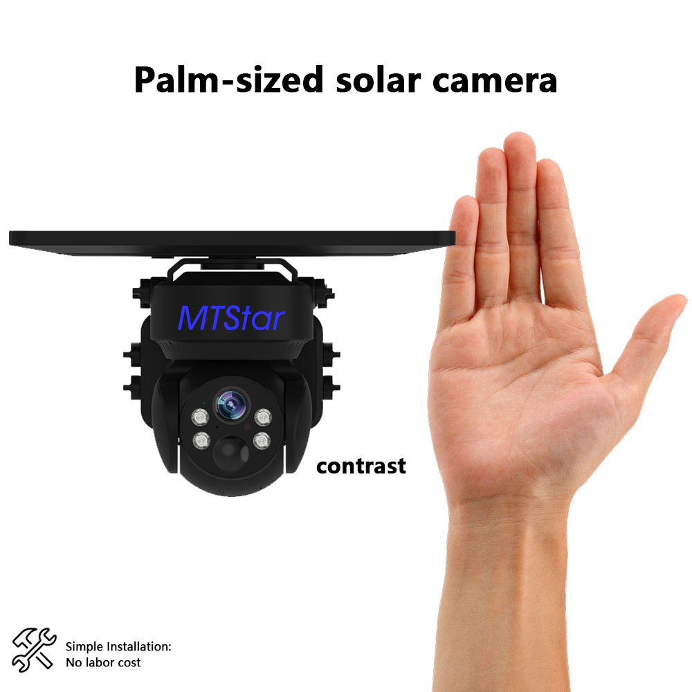 home security mini wifi solar ptz camera solar 4g sim card 4G Solar Smallest Battery PTZ Camera