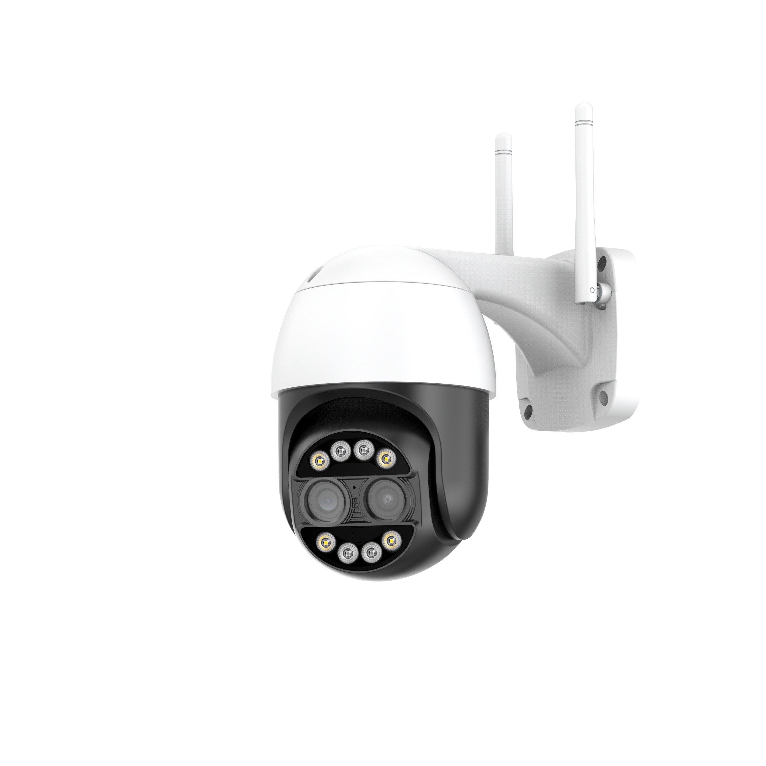 Newly Dual Lens WIFI PTZ 8X Optical Zoom HD IP Wireless Security System Network Camera