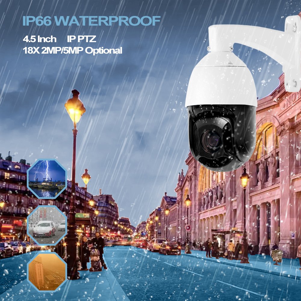 Hot Selling 10Pcs IR LED AHD Analog camera18X 5MP RS485 128 Preset High Speed Dome Camera Mini PTZ Camera