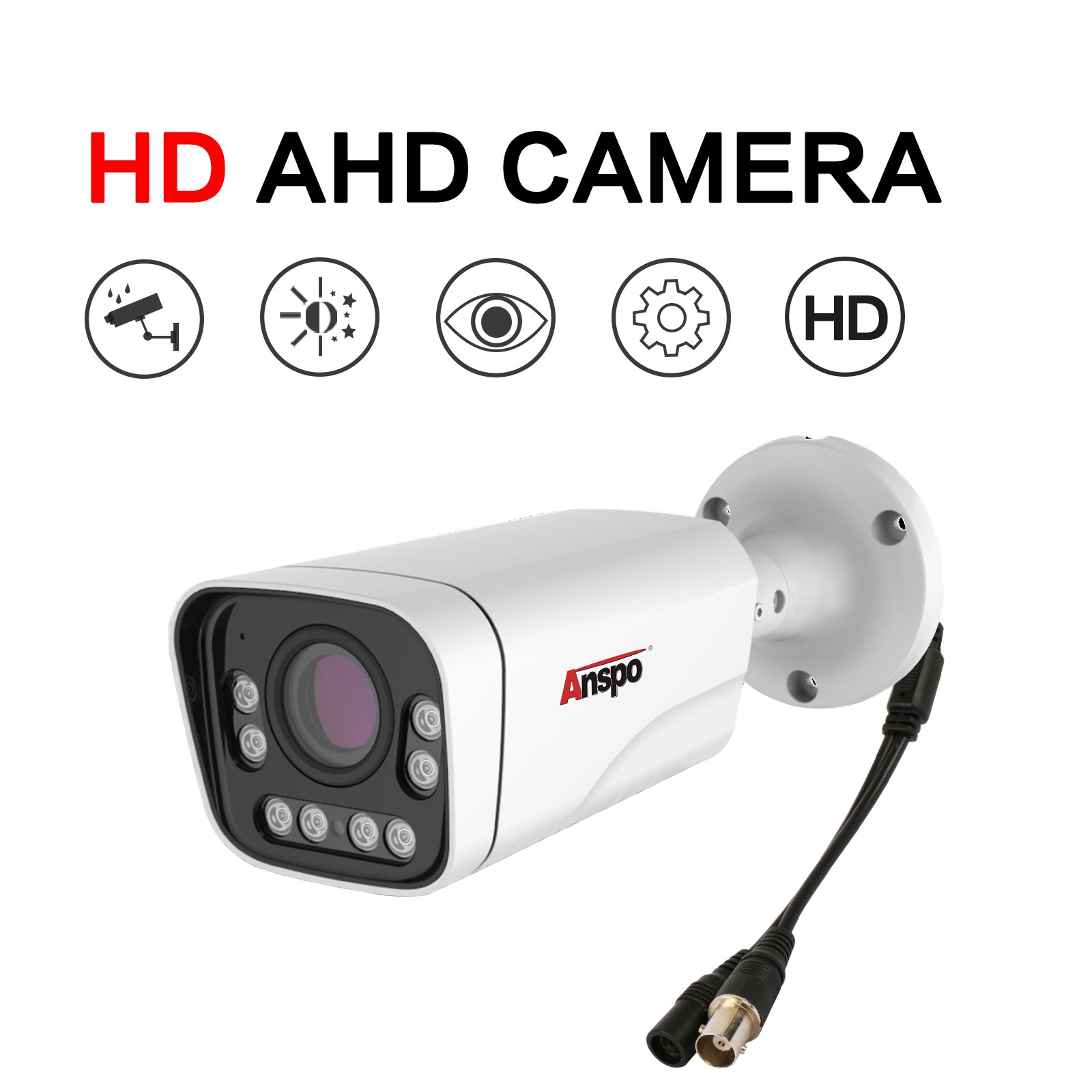 Cctv Camera AHD Security Cameras 2mp Bullet Analog IR Weather-proof Outdoor Surveillance camera