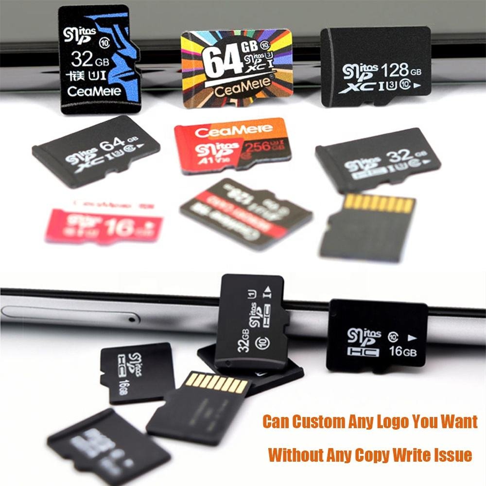 Factory Cheap Prices Taiwan memory sd card 2GB 4GB 8GB 16GB 32GB 64GB 128GB class 10 Fast with plastic box package