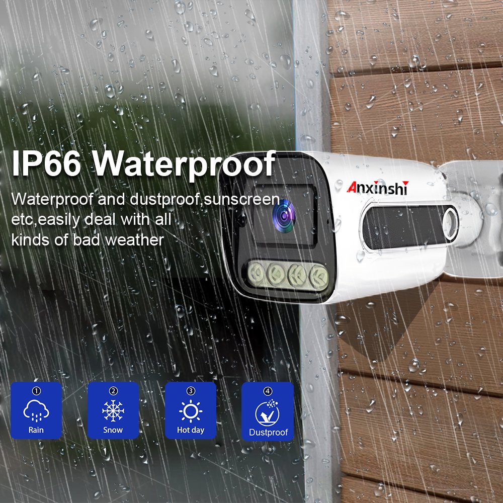 Anxinshi Brand AHD CCTV Camera 1MP 2MP 5MP 8MP analog CCTV Camera with 4 Channel DVR Security Camera System