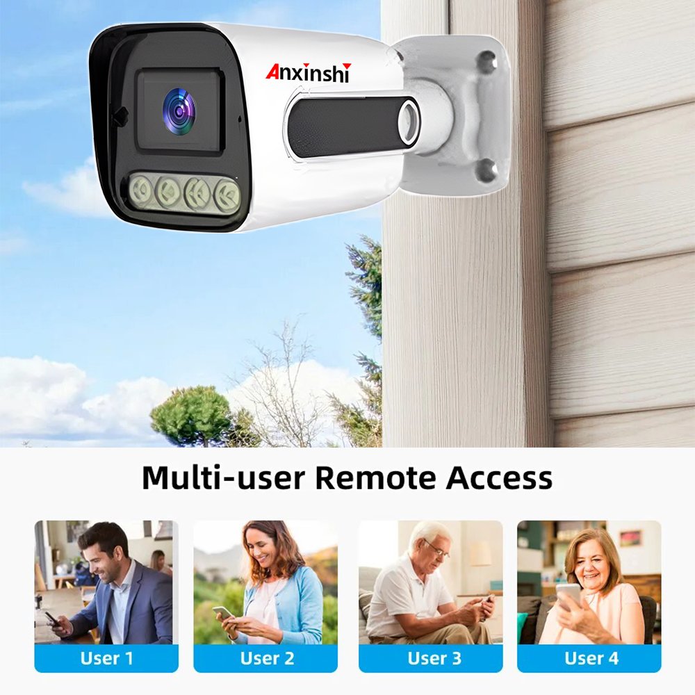 Anxinshi Brand AHD CCTV Camera 1MP 2MP 5MP 8MP analog CCTV Camera with 4 Channel DVR Security Camera System