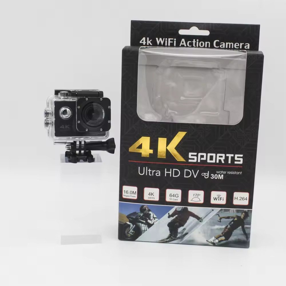 Video Recording Underwater Camera 30M Waterproof Wifi 4K Action sport mini Camera For Motorcycle Driving Recorder