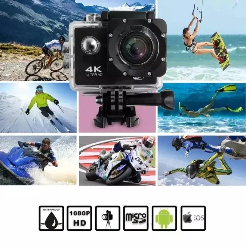 Video Recording Underwater Camera 30M Waterproof Wifi 4K Action sport mini Camera For Motorcycle Driving Recorder