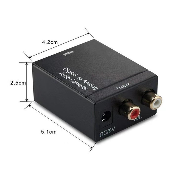 Factory Wholesale Analog To Digital Converter Digital to Analogue Audio Decoder Converter with 3.5mm Audio Jack camera converter