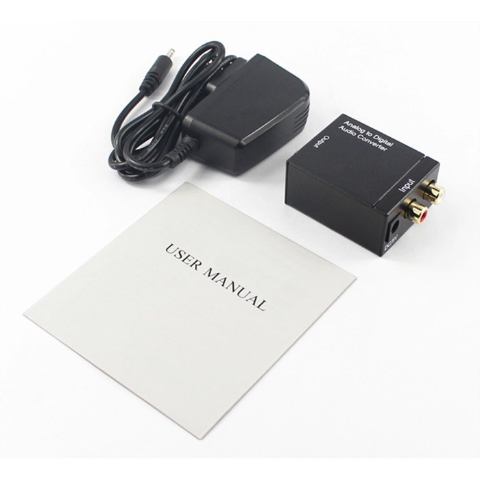Factory Wholesale Analog To Digital Converter Digital to Analogue Audio Decoder Converter with 3.5mm Audio Jack camera converter