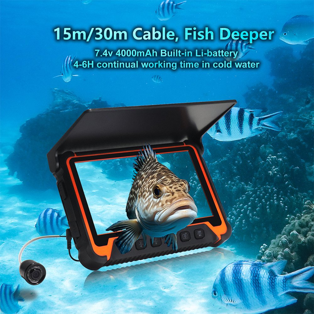 Factory original underwater fish camera underwater fish finder video camera with 7" display