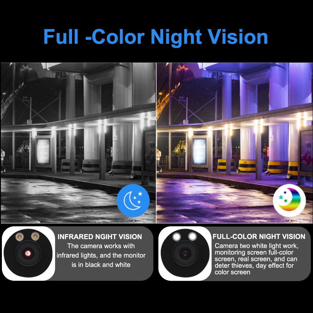 5MP Color Vu Turret Camera TVI AHD CVI Hybrid 4 IN 1 HD Outdoor Security Audio Over Coaxial Color Night Vision hik tvt dvr