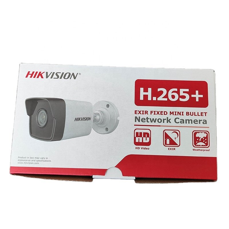 Hik DS-2CD2T45G0P-I Original 4MP IP Camera Surveillance 180Super Wide Angle Fixed Bullet Network Cam New Version