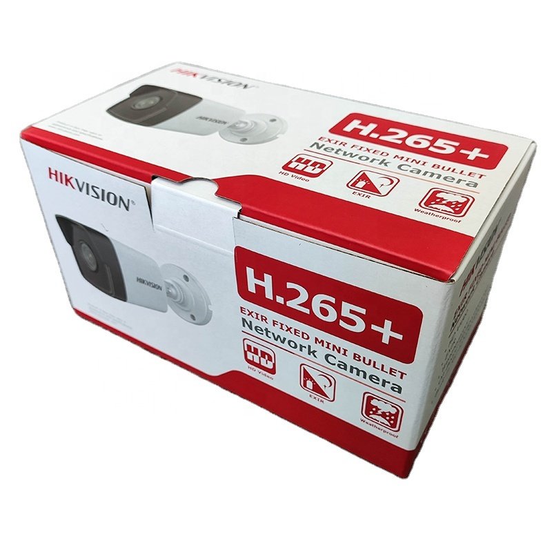 Hik DS-2CD2T45G0P-I Original 4MP IP Camera Surveillance 180Super Wide Angle Fixed Bullet Network Cam New Version