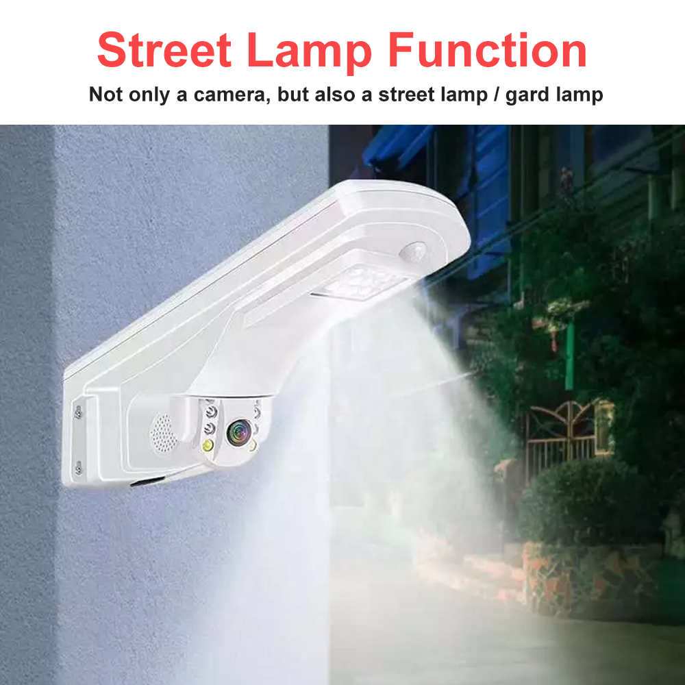 2024 hot sell Jortan 5MP 5x zoom CCTV Solar 4G wifi Street lamp Ptz Camera Motion Detection Two Way Audio Solar Cctv Camera