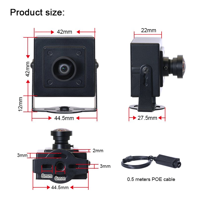 4200 4MP 2.6mm 120degree H.265+/H.265/H.264 HD Mini Network camera Support Mobile IOS Android