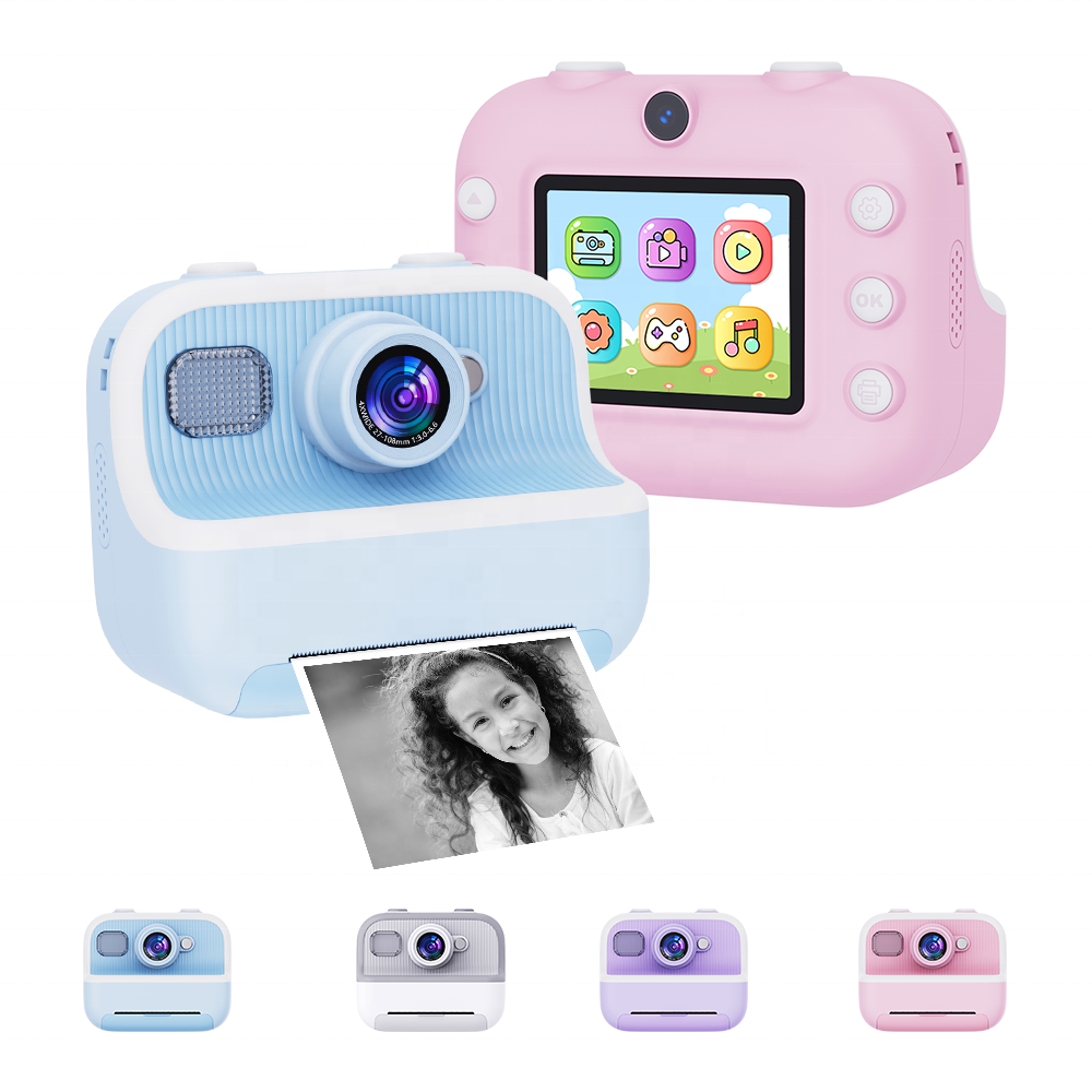YMX CAM8 Zero Ink Print Photo Instant Tuya Print Camera for Kids Girl Boy Child Children Toddler Baby Christmas Birthday Gift