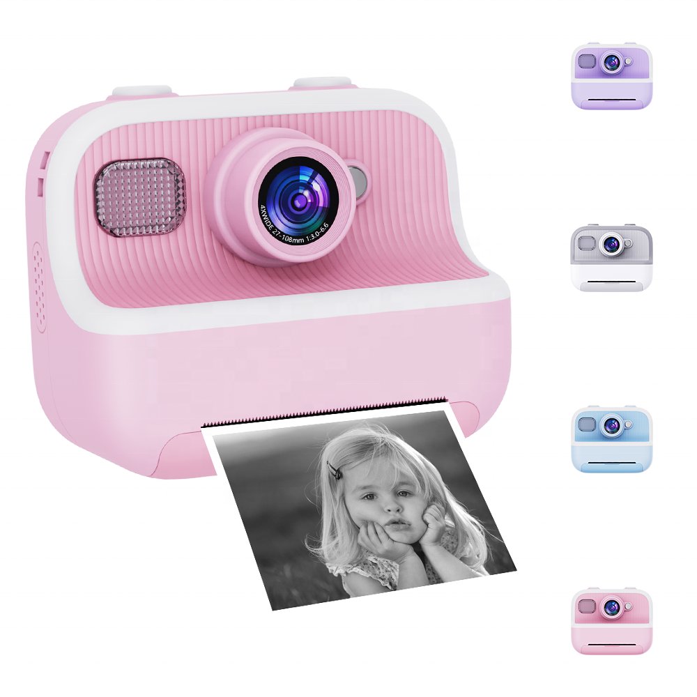 YMX CAM8 Zero Ink Print Photo Instant Tuya Print Camera for Kids Girl Boy Child Children Toddler Baby Christmas Birthday Gift