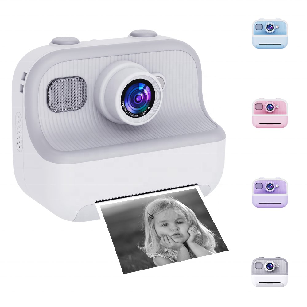 YMX CAM8 Zero Ink Print Photo Instant Tuya Print Camera for Kids Girl Boy Child Children Toddler Baby Christmas Birthday Gift