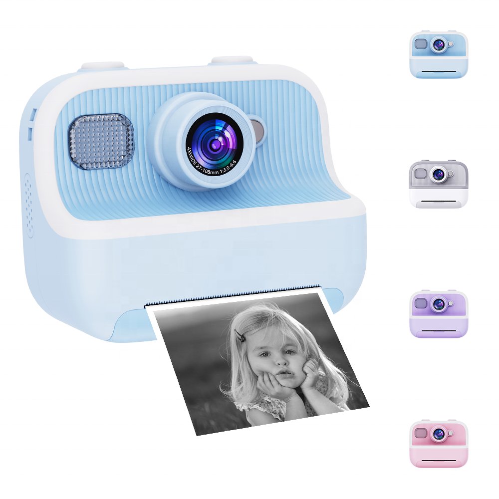 YMX CAM8 Zero Ink Print Photo Instant Tuya Print Camera for Kids Girl Boy Child Children Toddler Baby Christmas Birthday Gift