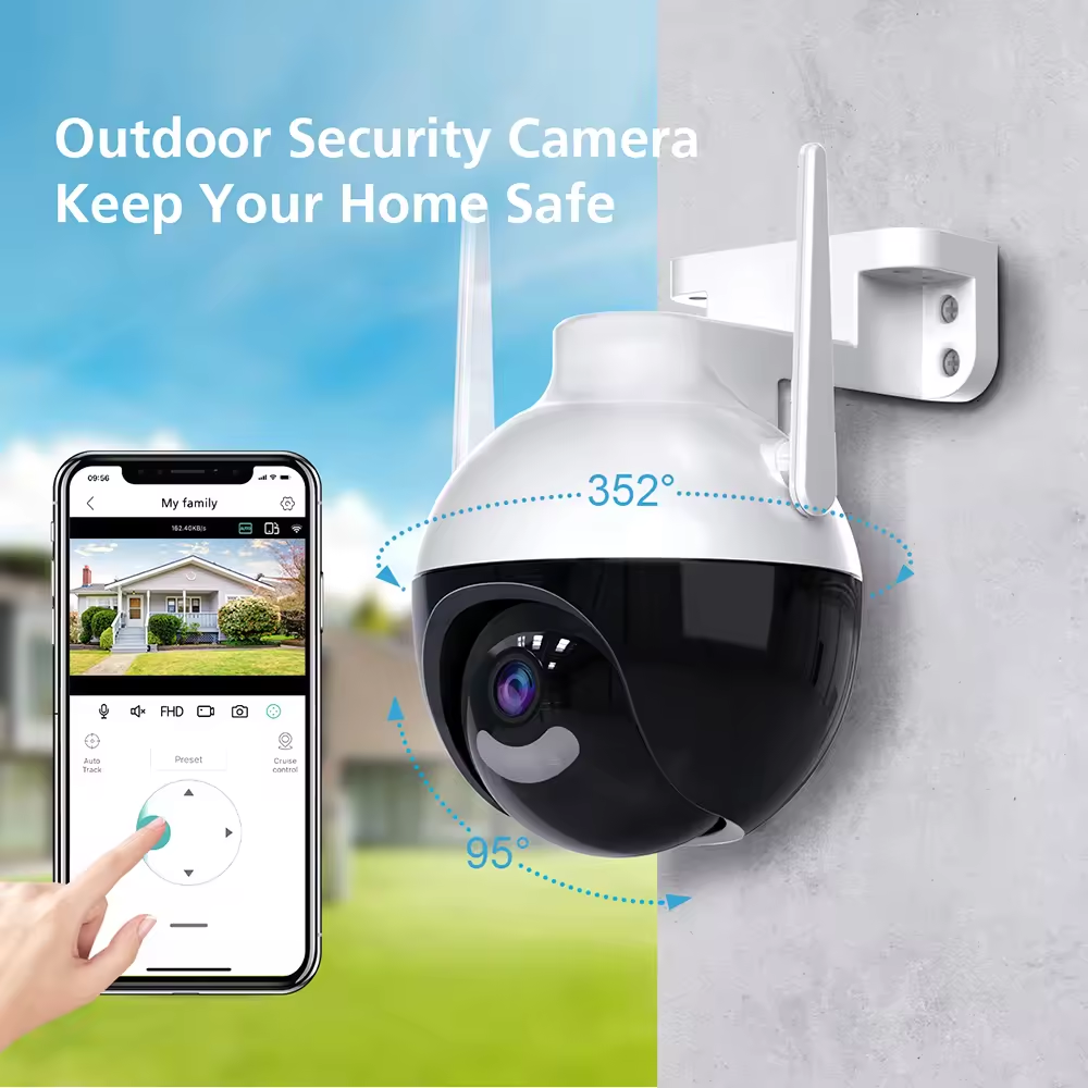 ICSEE 4K 5MP CCTV IP Camera Smart Wifi PTZ Camera 5x Digital Zoom AI Human Detection ONVIFI Wireless Home Security Protection