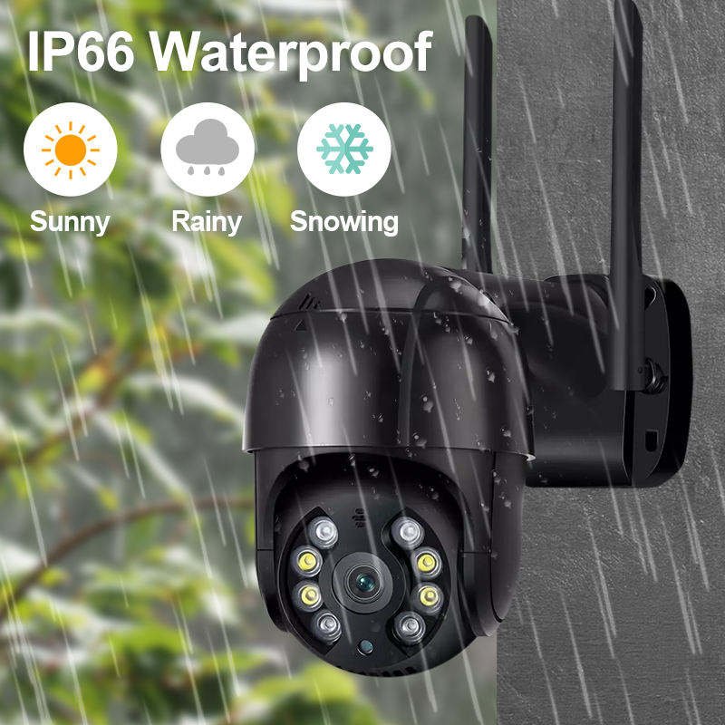 Haishaman 8MP WIFI Outdoor Security IP Baby Monitor Network Camera with Night Vision and Motion Detection for Home and Business