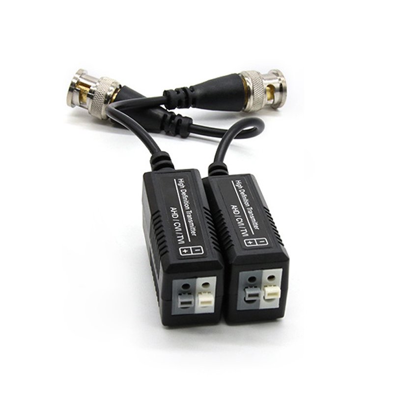 HD UTP CCTV Video Balun for analog CCTV cameras AHD HD-TVI HD-CVI 1 Channel Passive Pair BNC