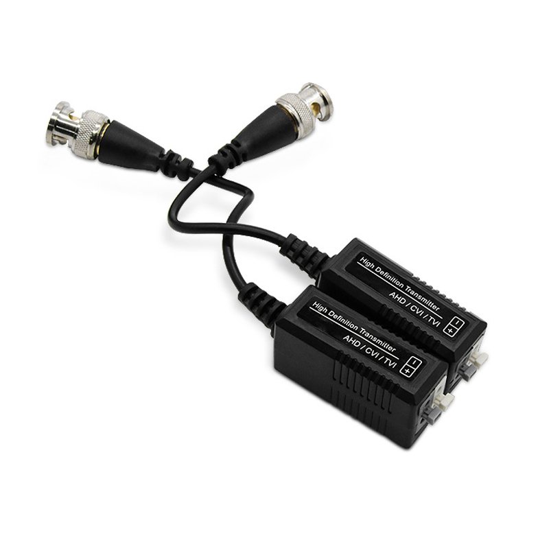 HD UTP CCTV Video Balun for analog CCTV cameras AHD HD-TVI HD-CVI 1 Channel Passive Pair BNC