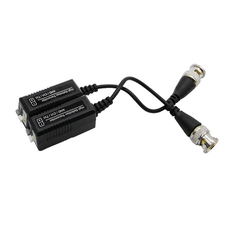 HD UTP CCTV Video Balun for analog CCTV cameras AHD HD-TVI HD-CVI 1 Channel Passive Pair BNC