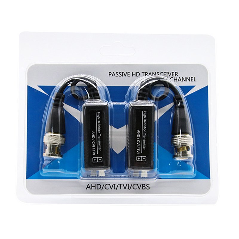 HD UTP CCTV Video Balun for analog CCTV cameras AHD HD-TVI HD-CVI 1 Channel Passive Pair BNC