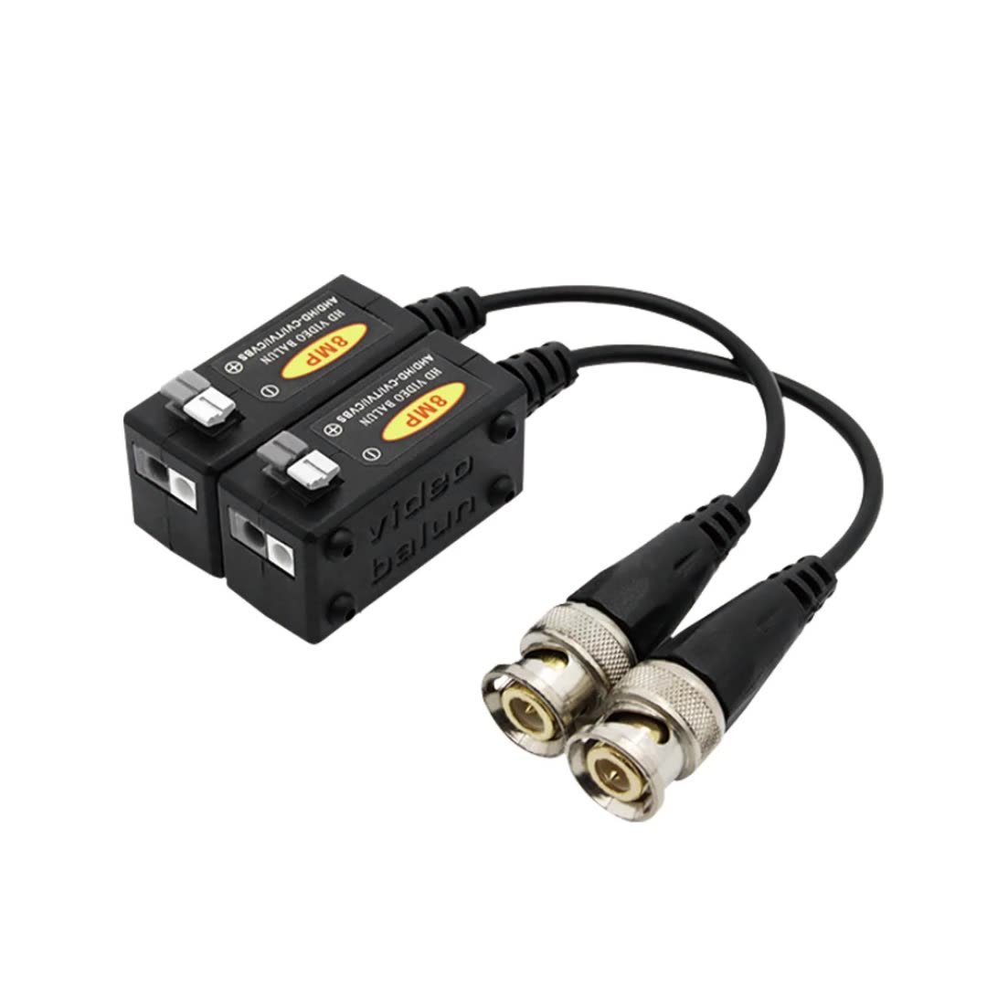 HD UTP CCTV Video Balun for analog CCTV cameras AHD HD-TVI HD-CVI 1 Channel Passive Pair BNC