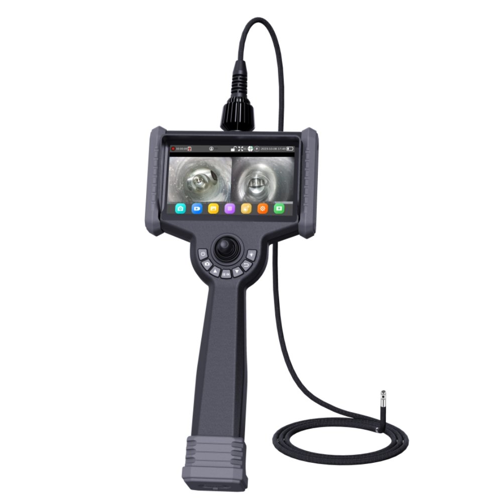 Handheld 4mm Borescope Inspection Camera Joy Stick Analog 360 Degree Articulated Borescope with 5m Cable